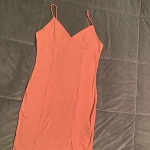 Slit bodycon dress